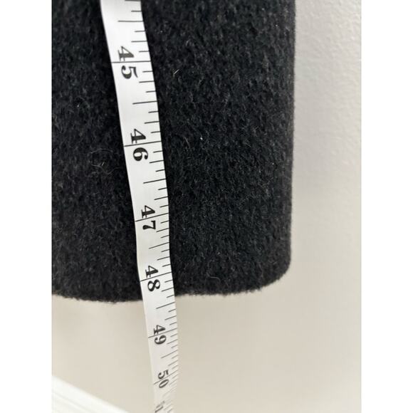 Charcoal Gray Wool/Cashmere Blend Full-length Double Breasted Overcoat Womens 12 - Picture 11 of 13